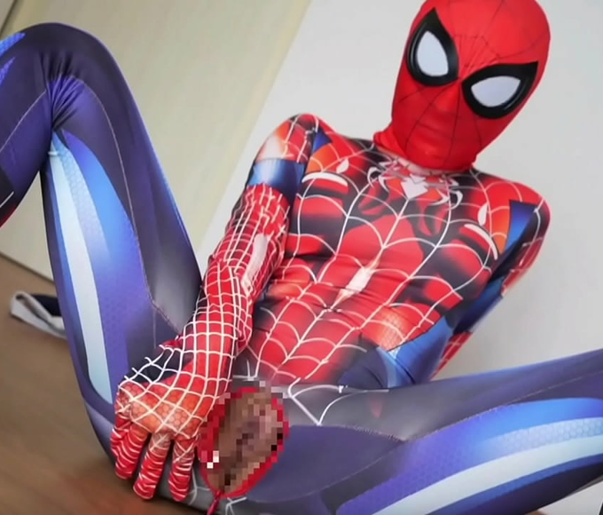 JAV Slut Cums Hard while Wearing Spiderman Outfit ~  Shameless Pleasure at Its Best!