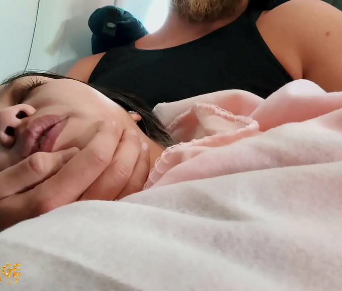 JAV Fingering on a Plane ~  Enjoying the Mile-High Club with an Alluring Asian Beauty