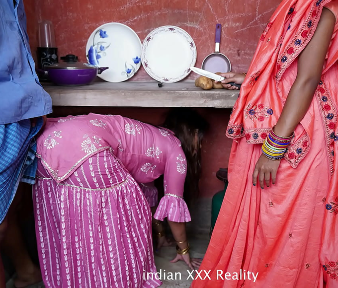 Watch as Luscious Indian Stepmom Seduces Handsome Younger Man in Kitchen Hotshot! (in Hindi)