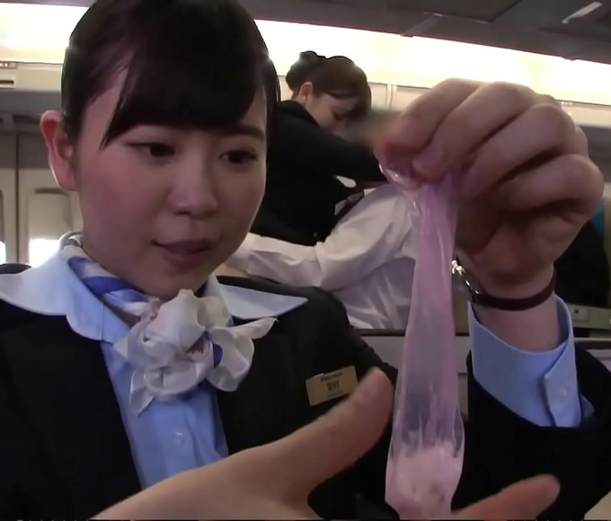 Revel in the Alluring Air Hostesses' Nudity and Uniform Fetish on 11 Big Ass Flight