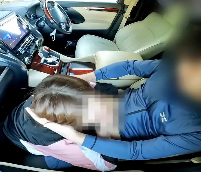 Caught in the Act ~  JAV Slut Gets Lustful in Car Sex with Adulterer!