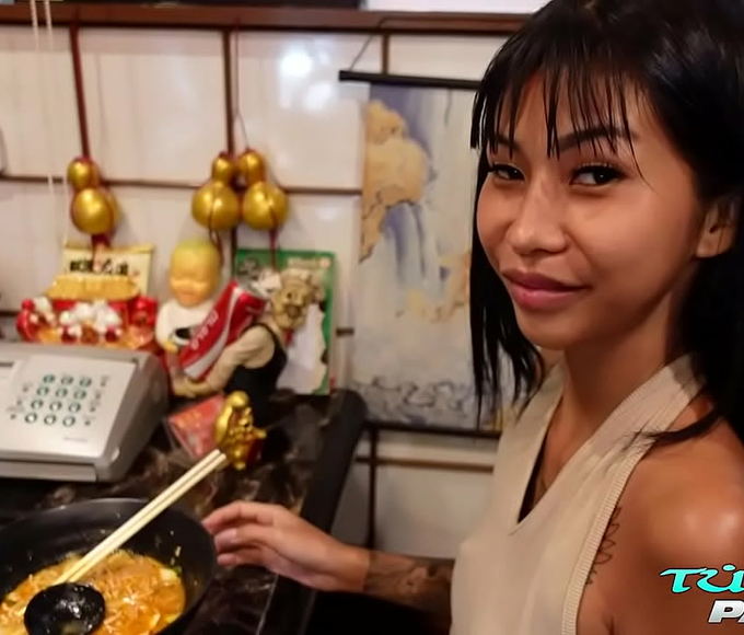 Thai Enchantress Pikka Serves Up Another Round of Voluptuous Pleasure with Thick White Cock