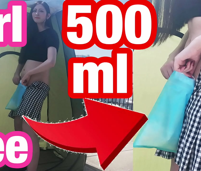 Experience The Allure Of Outdoor Handjobs And Peeing With A Portable Toilet - Japanese Pissing Slender Amateur