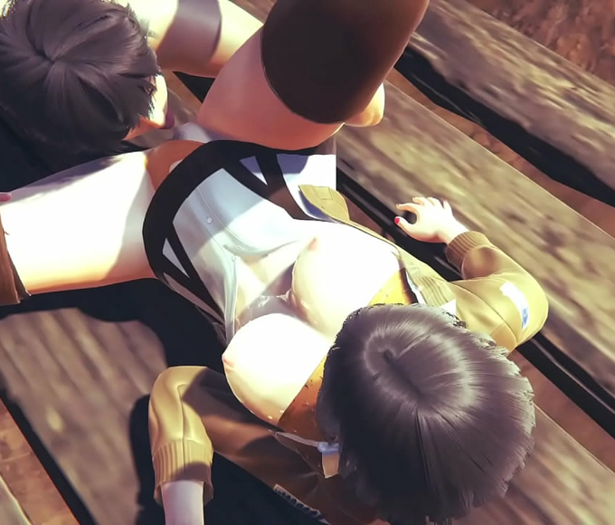 Mikasa's Steamy Hentai Scene ~ Blowjob And Cunnilingus In One - Manga Anime Japanese Asian Porn