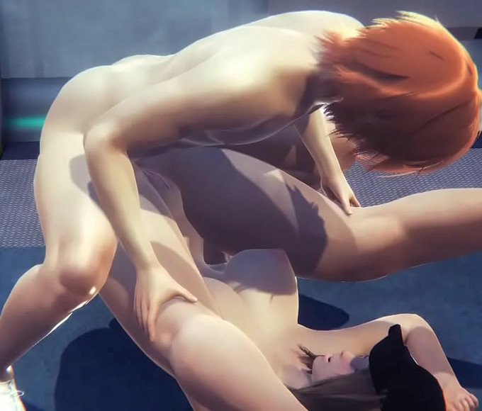 Hentai Pleasure - Sensual Mari Fucked On Train Floor, Eats Pussy And Jerks Off